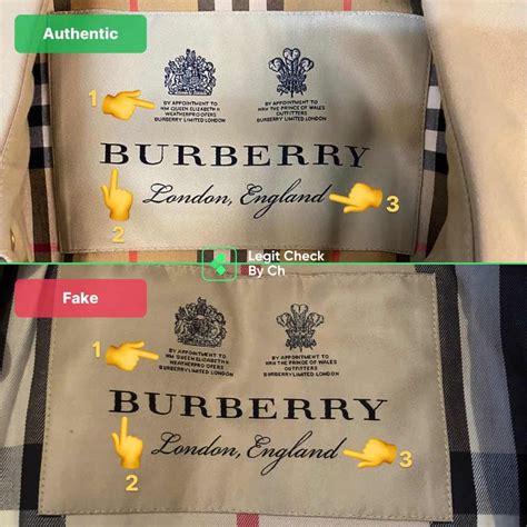 how to spot fake burberry trench coat|genuine burberry label.